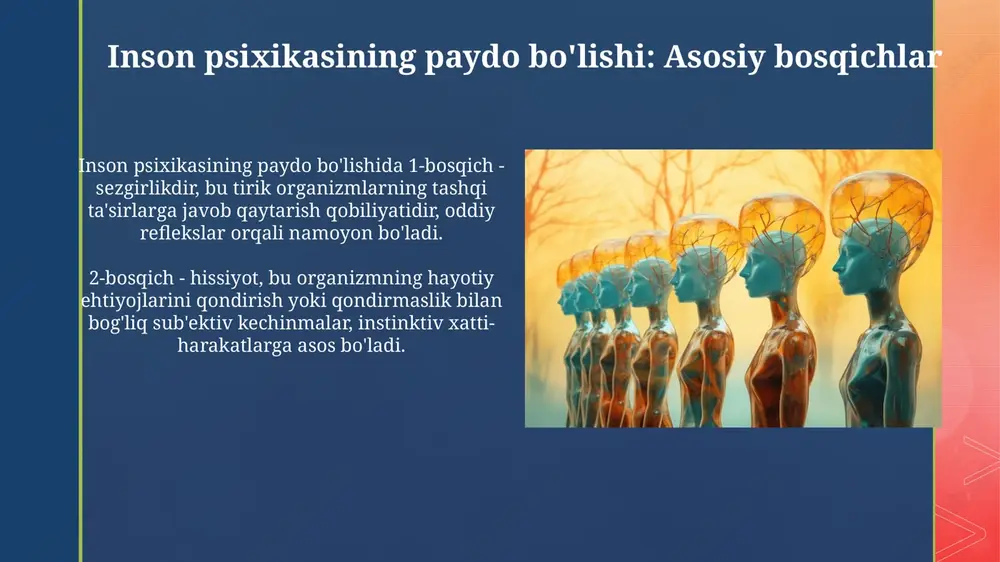 inson psixikasining paydo bo‘lishi va taraqqiyoti - Page 3
