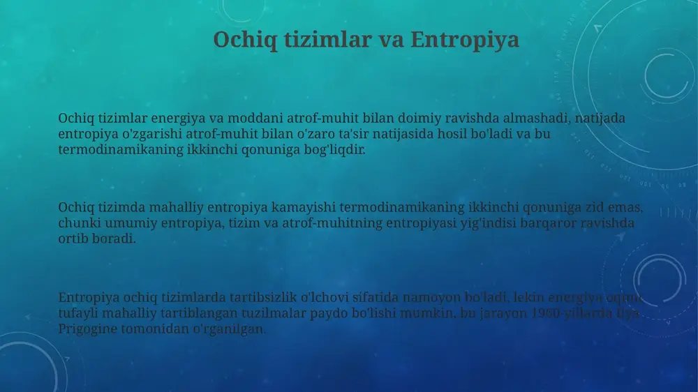 o'z-o'zini tashkil etuvchi materiallarni yaratish, ob-havo prognozi aniqligini oshirish va iqtisodiy modellarni optimallashtirish kabi sohalarda qo'llaniladi. e'tiboringiz uchun rahmat slide 1 slide 2 slide 3 slide 4 slide 5 slide 6 slide 7 slide 8 slide 9