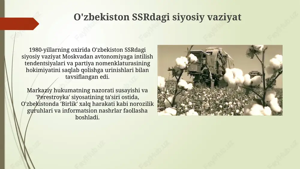 o'zbekiston mustaqillikka erishish arafasida ijtimoiy siyosiy jarayonlar - Page 3