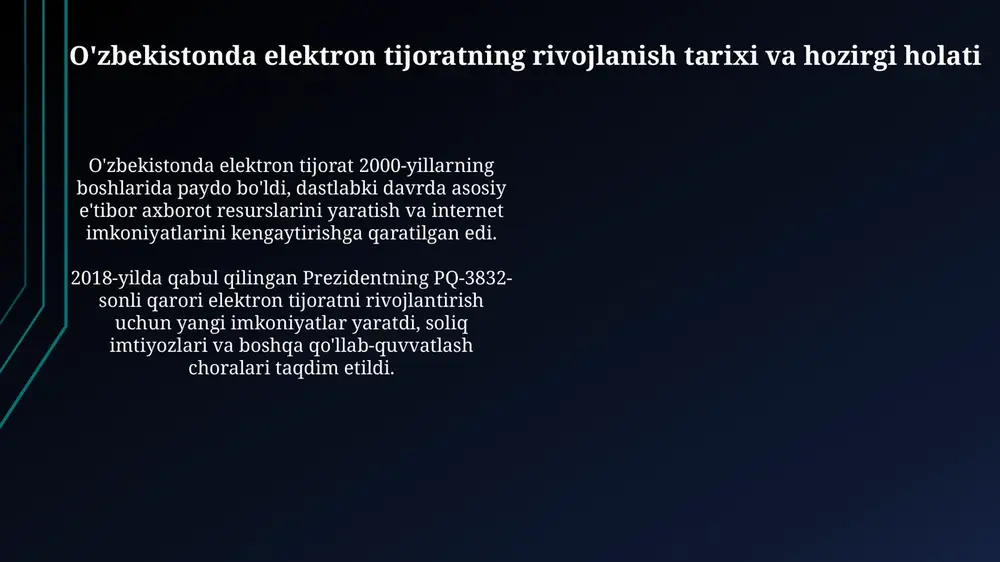 elektron tijoratning rivojlanish tarixi va hozirgi holati - Page 3