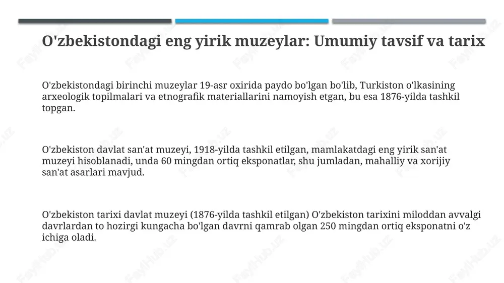 o'zbekistondagi eng yirik muzeylar - Page 3