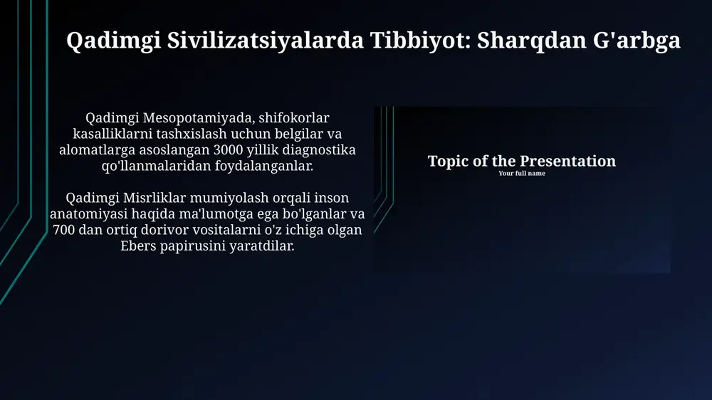 qadimgi sivilizatsiyalarda tibbiyot: sharqdan g'arbga - Page 3