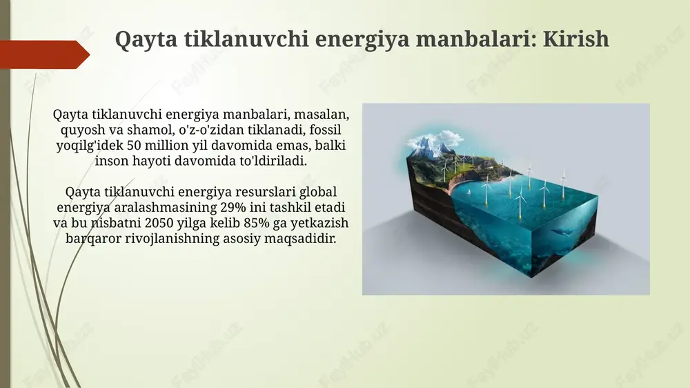 qayta tiklanuvchi energiya manbalari - Page 3
