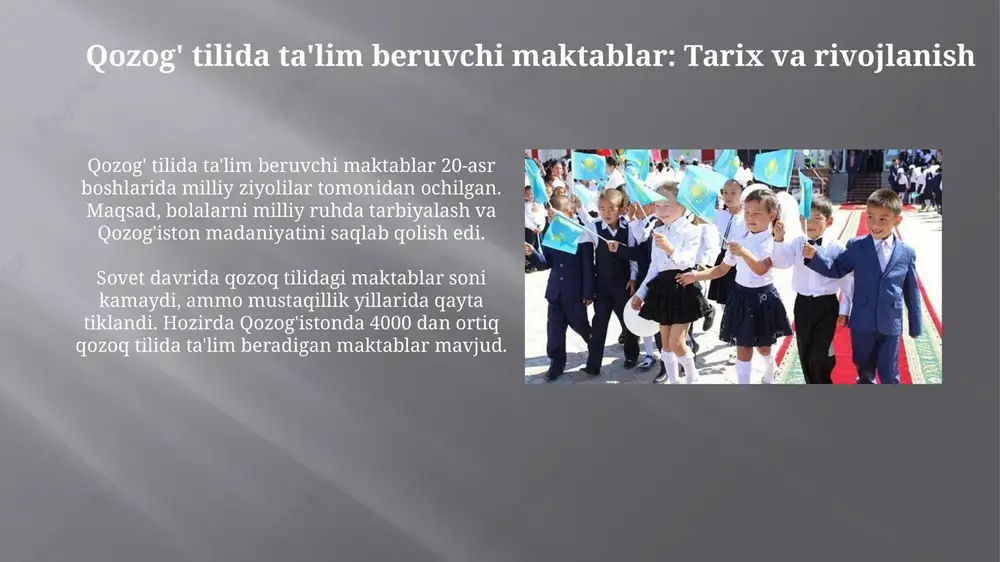qozog' tilida ta’lim beruvchi maktablar: tarix, holat va istiqbollar - Page 3