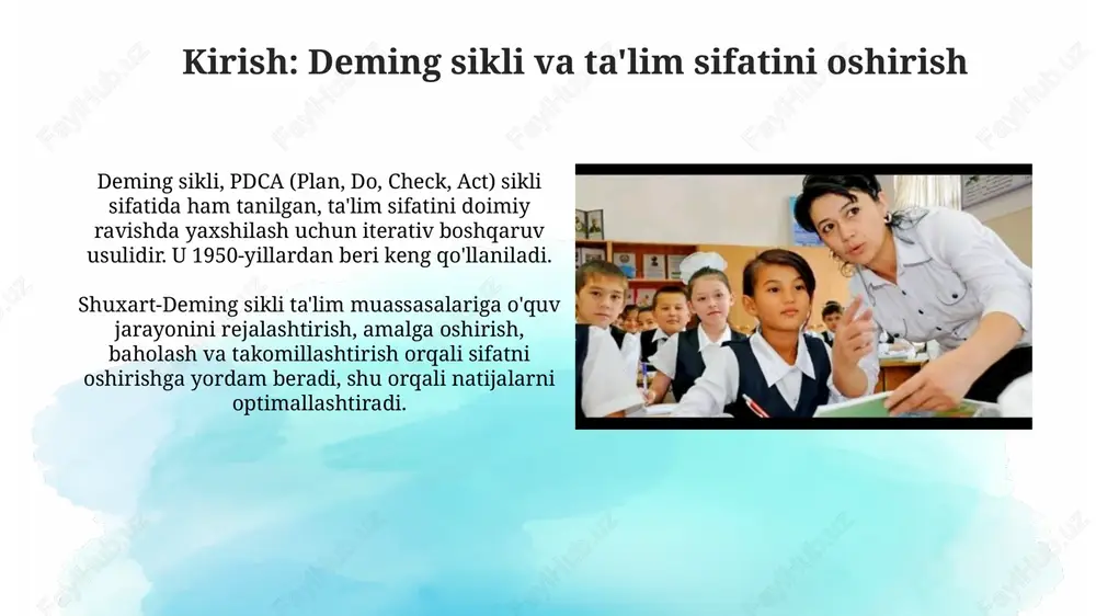 professional rivojlanishini ta'minlash o'qituvchilar uchun 5 yillik rejalashtirilgan trening dasturlari, yangi pedagogik texnologiyalar va 21-asr ko'nikmalarini o'zlashtirishga qaratilgan amaliy mashg'ulotlarni o'z ichiga oladi. mentorlik dasturlari orqali tajribali o'qituvchilar bilan 3 yillik hamkorlikda darslarni kuzatish, fikr almashish va innovatsion metodlarni sinovdan o'tkazish imkoniyati yaratiladi. o'quv dasturlarini takomillashtirish strategiyalari o'quv dasturlarini takomillashtirish strategiyasi 1: yangi 21-asr ko'nikmalarini o'rgatishga yo'naltirilgan modullarni qo'shish, 4 ta asosiy tamoyilga asoslangan: tanqidiy fikrlash, ijodkorlik, hamkorlik va kommunikatsiya. o'quv dasturlarini takomillashtirish strategiyasi 2: o'quv dasturini har 3-5 yilda bir marta qayta ko'rib chiqish va yangilash, so'nggi tadqiqotlar natijalari va ish beruvchilarning talablariga asoslangan 7 ta asosiy o'zgarish bilan. baholash tizimini yaxshilash baholash tizimini yaxshilash uchun formativ baholashni qo'llash muhim. bu o'quv jarayonida talabalarga doimiy ravishda 3-5 ta asosiy yo'nalish bo'yicha fikr-mulohaza berishni o'z ichiga oladi. summativ baholash tizimida 6-10 ta mezon asosida talabalarning bilim darajasini aniq baholash uchun rubrikalar yaratish kerak. bu shaffoflikni oshiradi va baholash xolisligini ta'minlaydi. …