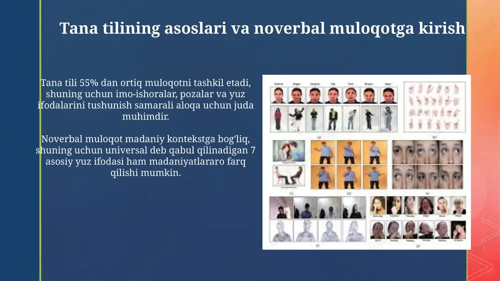 tana tilining asoslari va noverbal muloqotga kirish - Page 3