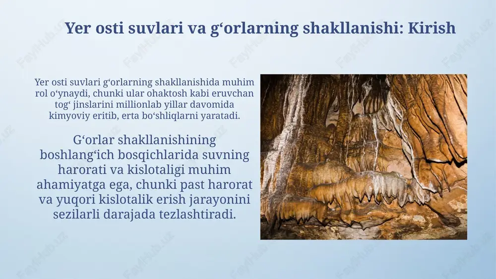yer osti suvlari va gʻorlarning shakllanishi - Page 3