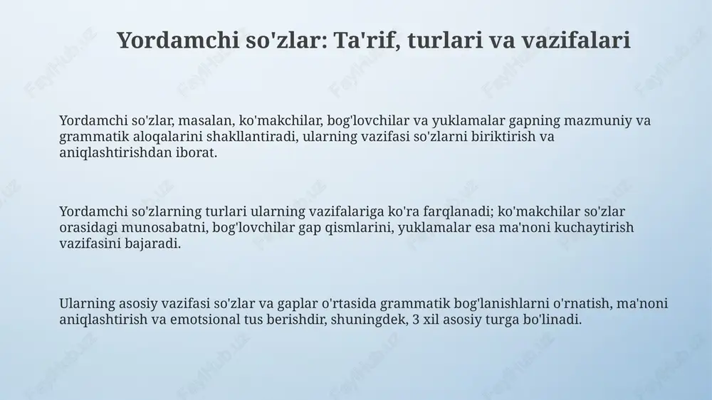 yordamchi soʻzlar - Page 3