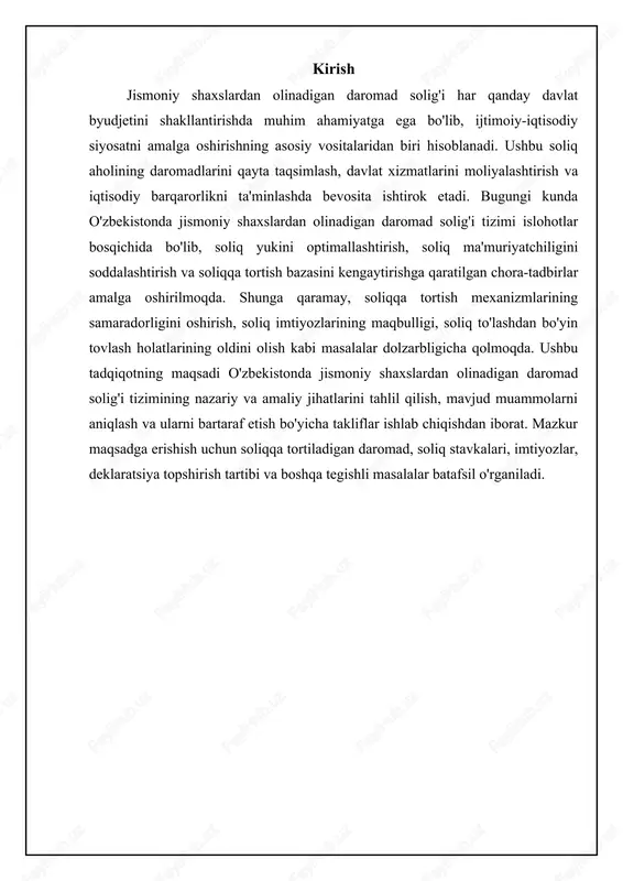 ning soliq kodeksi. aynan ushbu kodeksda jshodsni hisoblash tartibi, soliq stavkalari, soliq imtiyozlari va boshqa muhim jihatlar belgilab qo'yilgan. soliq kodeksi doimiy ravishda o'zgartirish va qo'shimchalar kiritilib boriladi, shuning uchun amaldagi versiyasidan foydalanish muhimdir. bundan tashqari, o'zbekiston respublikasi prezidentining farmonlari va qarorlari, vazirlar mahkamasining qarorlari ham jshods bo'yicha muhim normativ hujjatlar hisoblanadi. ushbu hujjatlar soliq kodeksini to'ldiradi va aniqlashtiradi, shuningdek, soliq siyosatidagi o'zgarishlarni aks ettiradi. o'zbekiston respublikasi davlat soliq qo'mitasining (dsq) yo'riqnomalari va tushuntirish xatlari ham jshods bo'yicha muhim axborot manbai hisoblanadi. dsq soliq to'lovchilarga soliq qonunchiligini to'g'ri qo'llashda yordam berish uchun ushbu hujjatlarni nashr etadi. ushbu hujjatlarda soliqni hisoblash va to'lash tartibi, soliq imtiyozlarini qo'llash shartlari va boshqa amaliy masalalar bo'yicha tushuntirishlar beriladi. soliq to'lovchilar ushbu hujjatlardan foydalanib, soliq majburiyatlarini to'g'ri bajarishlari mumkin. shuningdek, soliq qonunchiligi sohasidagi o'zgarishlardan xabardor bo'lish va dsqning rasmiy veb-saytini muntazam ravishda kuzatib borish tavsiya etiladi. 📊 jshods: asosiy qonun hujjatlari va tushunchalar ushbu jadval …