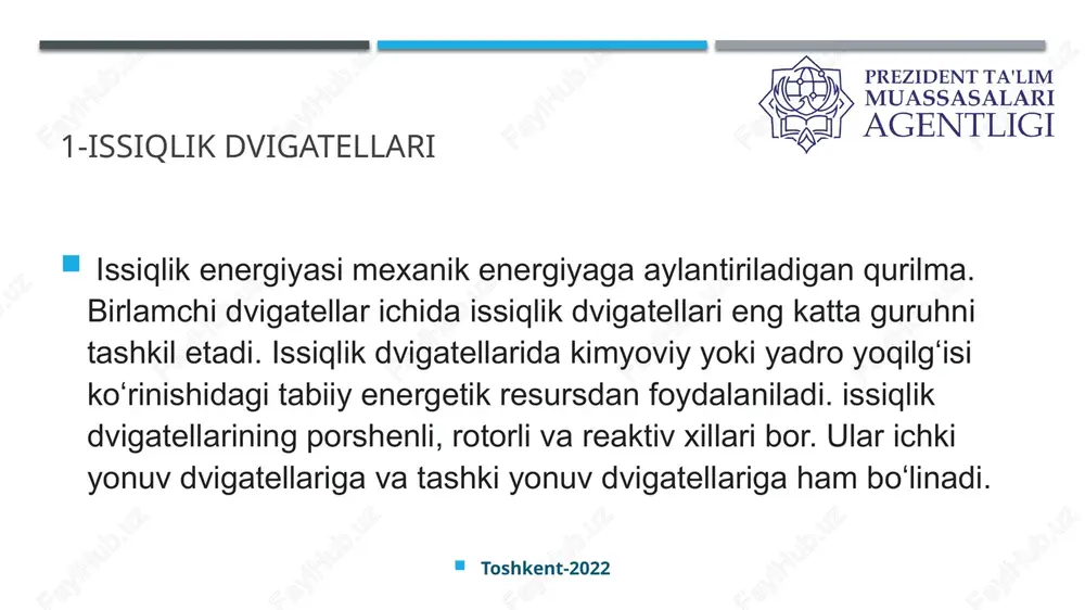 dam - yangi filtrlash tizimlarini ishlab chiqish, shuningdek chiqindi tutun yoki chiqindi gazlarni qayta ishlatish. yopiq tsiklli tizimlar foydali ish hajmini ko'paytirishga imkon beradi, shu bilan birga atmosferaga zararli moddalar chiqishini kamaytiradi. ekologiya buzilishining yana boshqa sabablari biz bilamizki hozirgi kunda deyarli barcha narsalar ekologiyaga salbiy taʼsir koʻrsatadi. bu ham hozirgi kunda global muammolardan biri sanaladi. biz qanday qilib ekologiyaning buzilishini oldini olishimiz yoki boʻlmasa birozgina boʻlsada kamaytirishimiz mumkin. buning uchun nima qilishimiz kerak? eng avvalo yoqilg’ida yuradigan avtomobillarning o’rniga yangi tezkor va qulay elektromobillarga o’tishimiz zarur. toshkent-2022 ekologiya buzilishining yana bir sababi kimyo sanoatlari yirik shaharlarda, shu jumladan respublikamiz poytaxti toshkent shahrida, sanoat korxonalari va aholining tobora ko`payishi, transport tarmoqlarining kengayishiga sabab bo`lmoqda. aytilgan gaplarning isboti uchun misol tariqasida chirchiq shahrini olib ko`raylik. ma’lumki bu shaharning vujudga kelishi yirik sanoat korxonasi – elektr kimyo kombinati (hozirgi chirchiq kimyo-sanoat ishlab chiqarish birlashmasi) qurilish bilan bevosita bog`liq. chirchiq shahri qurilishi reja …