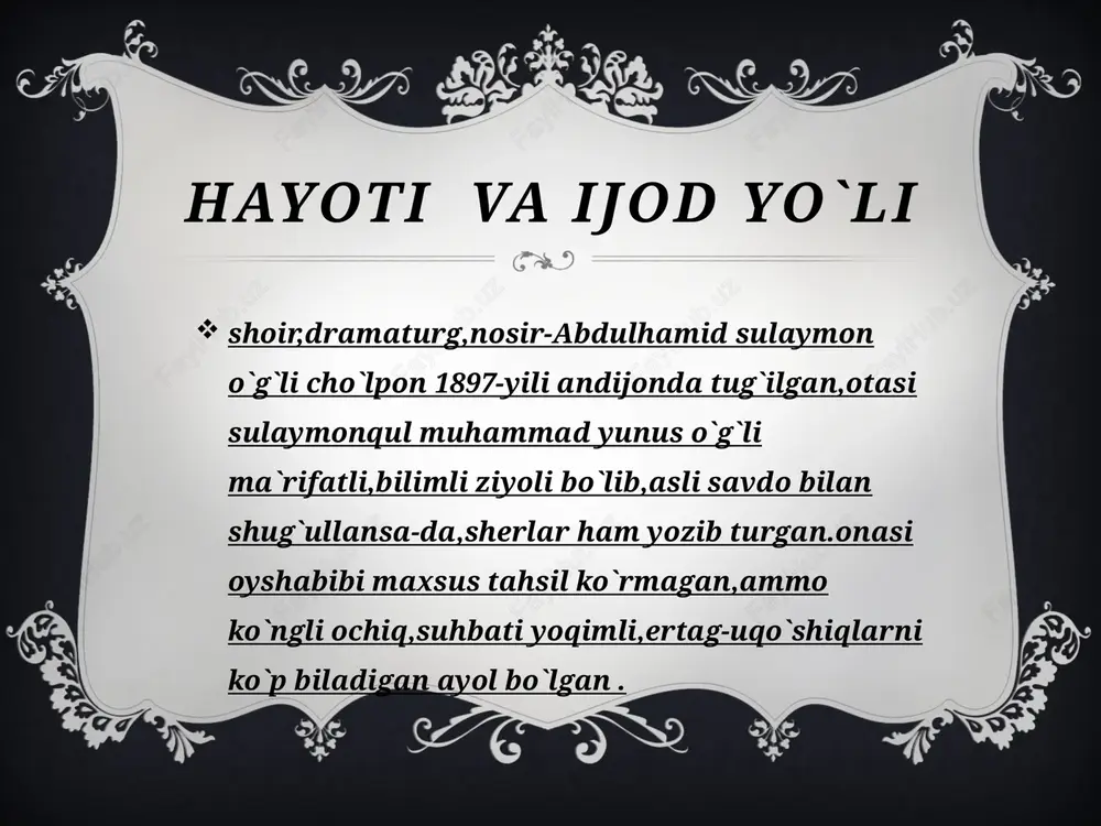abdulhamid sulaymon o`gli cho`lpon - Page 3