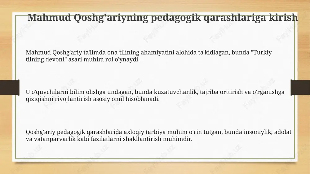 mahmud qoshĝariyning pedagogik qarashlari - Page 3