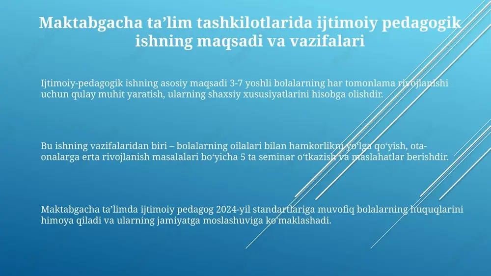 maktabgacha ta'lim tashkilotlarida ijtimoiy pedagogik ishlarni tashkil etish - Page 3
