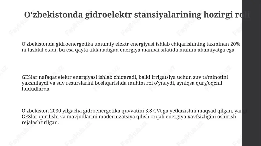o'zbekistonda gidroelektr stansiyalarining hozirgi roli - Page 3