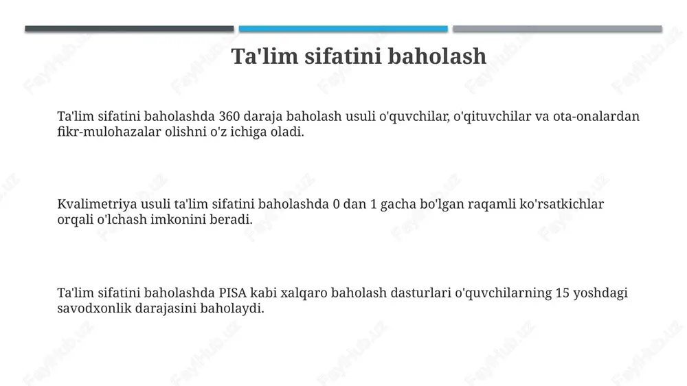 taʼlim sifatini baholash va nazorat qilish - Page 3