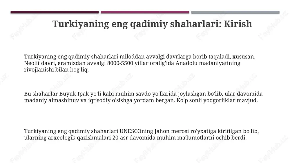 turkiyaning eng qadimiy shaharlari - Page 3