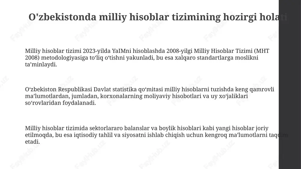 o'zbekistonda milliy hisoblar tizimi - Page 3