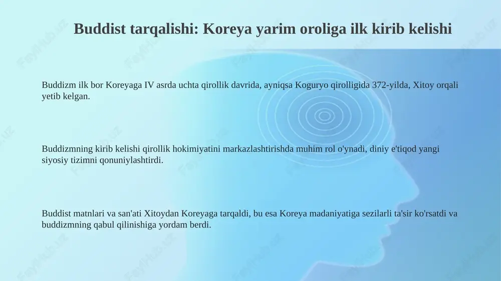 qadimgi koreyada buddizm tarqalishi va roli - Page 3