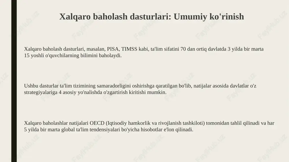 xalqaro baholash dasturlari - Page 3