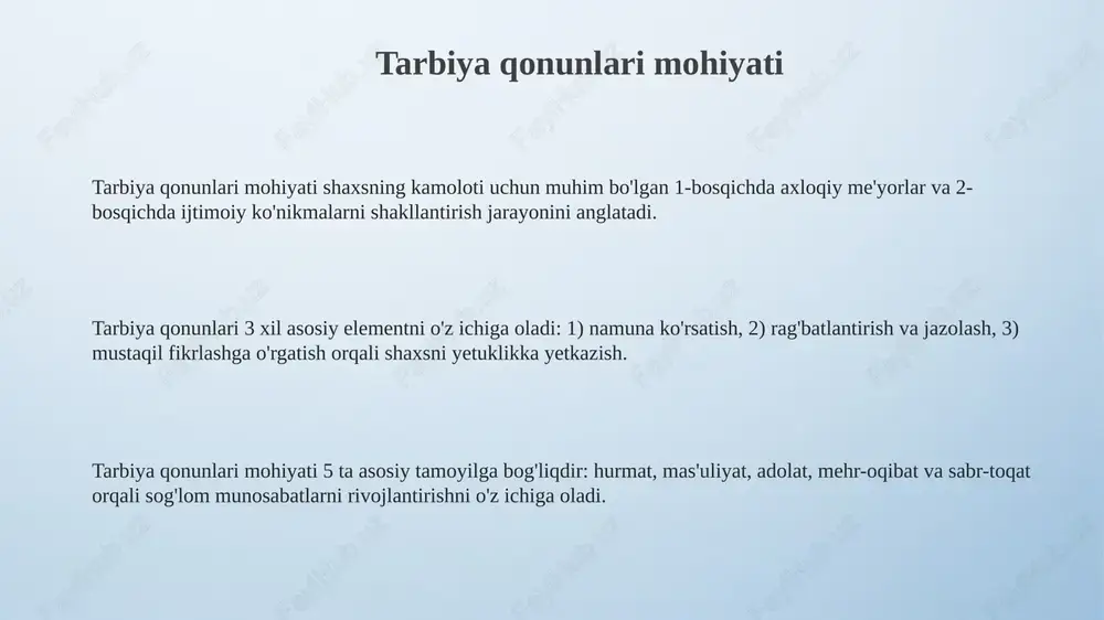 tarbiya qonuniyatlari - Page 3