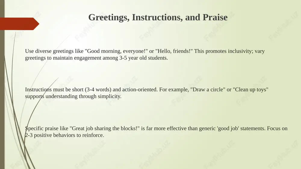 classroom language: useful english phrases for preschool teachers - Page 3