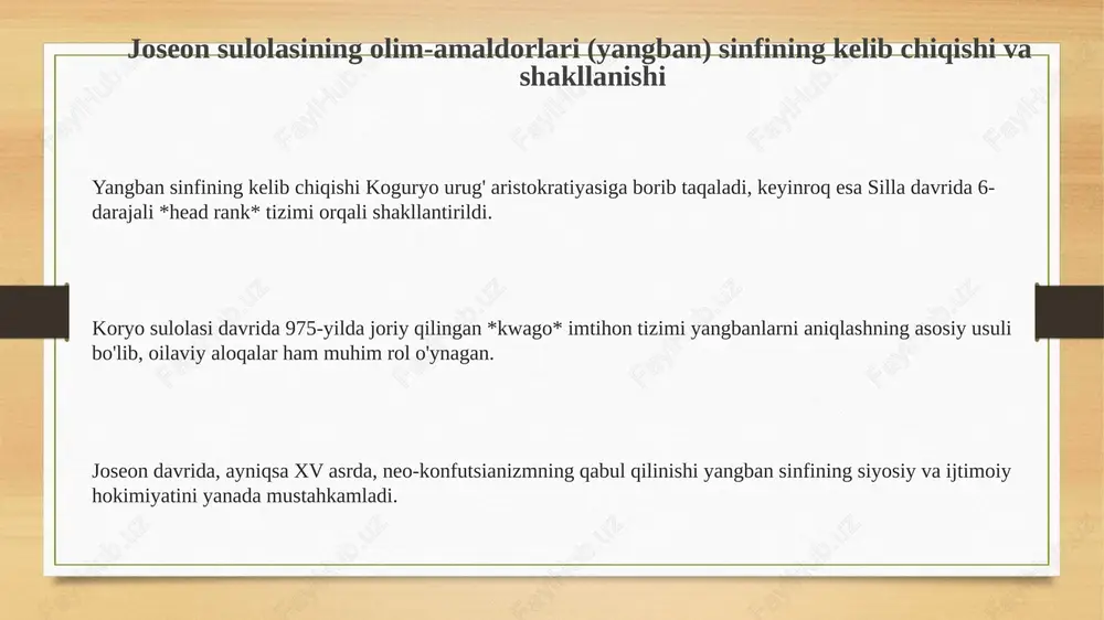 joseon davrida bilimdonlar (yangban) sinfi - Page 3
