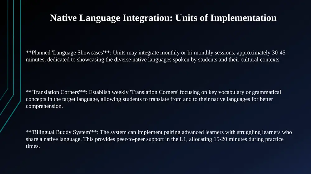 language use in the classroom: units and attitudes toward native language - Page 3