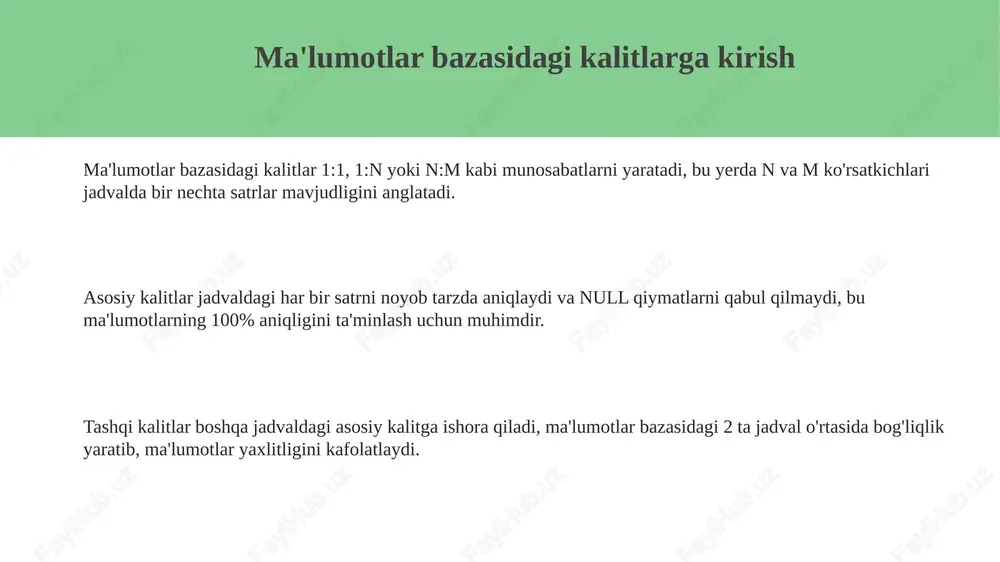 ma'lumotlar bazasida kalitlar - Page 3