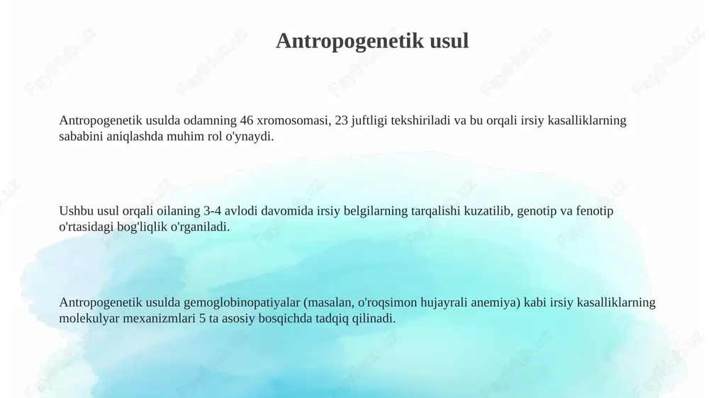 antropogenetika usuli - Page 3