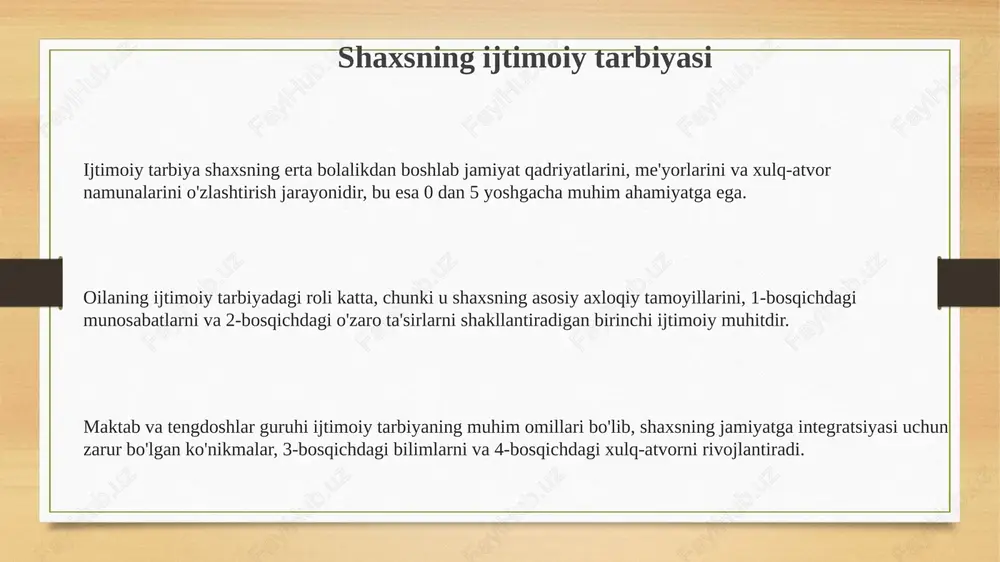shaxsning ijtimoiy tarbiyasi - Page 3