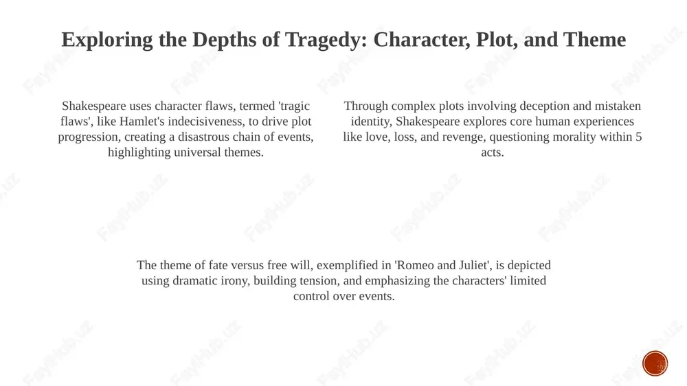 shakespeare's tragic vision: romeo & juliet and hamlet - Page 3