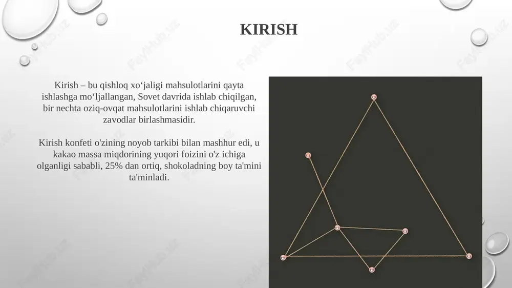 tegral orqali ∫ topiladi. amaliy misollar va xulosalar kosmosda harakatlanayotgan jismning traektoriyasi - vektor funksiyasining amaliy misolidir, uning hosilasi - jismning tezligini, ikkinchi hosilasi esa uning tezlanishini aniqlaydi. bu 3d animatsiyalarda muhim. muhandislikda, masalan, robot qo'lining harakatini boshqarishda, vektor funksiyalari va ularning hosilalari qo'lning 6 erkinlik darajasida to'g'ri yo'nalishini ta'minlaydi. xatolik chegarasi 0.1 mm dan kam bo'lishi kerak. e'tiboringiz uchun rahmat slide 1 slide 2 slide 3 slide 4 slide 5 slide 6 slide 7 slide 8 slide 9 slide 10 slide 11 slide 12 slide 13