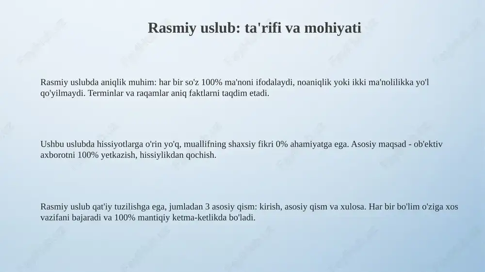 rasmiy uslub va uning hususiyatlari - Page 3