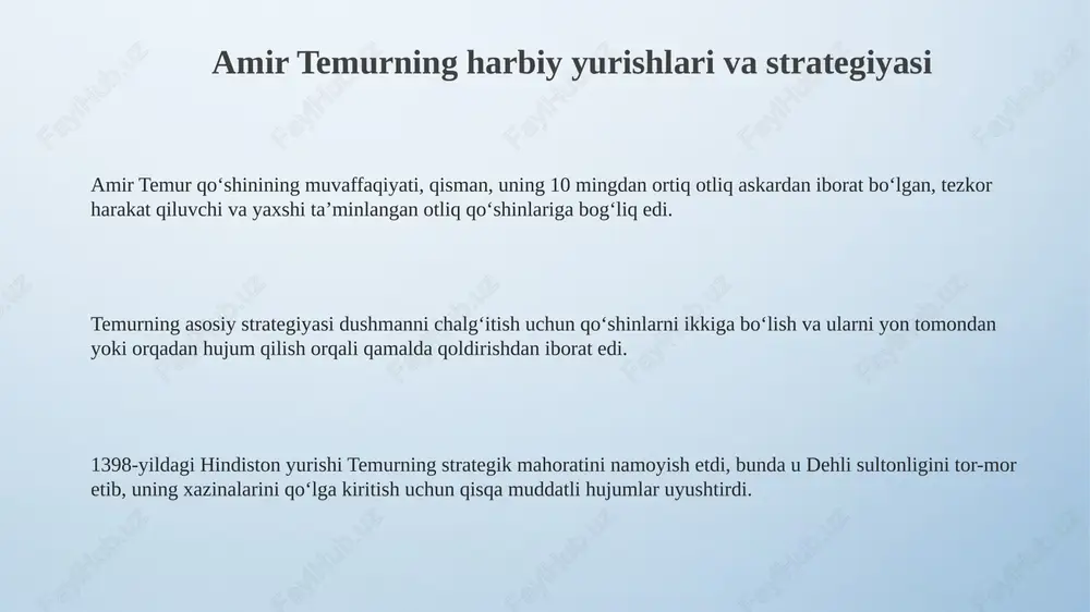 amir temurning yurishlari va harbiy sanati - Page 3