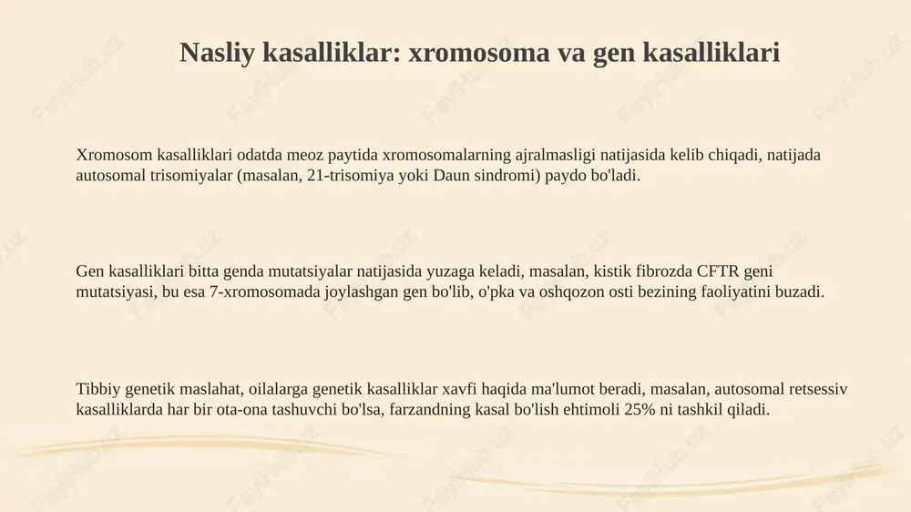 irsiy kasalliklar: xromosoma va gen kasalliklari - Page 3