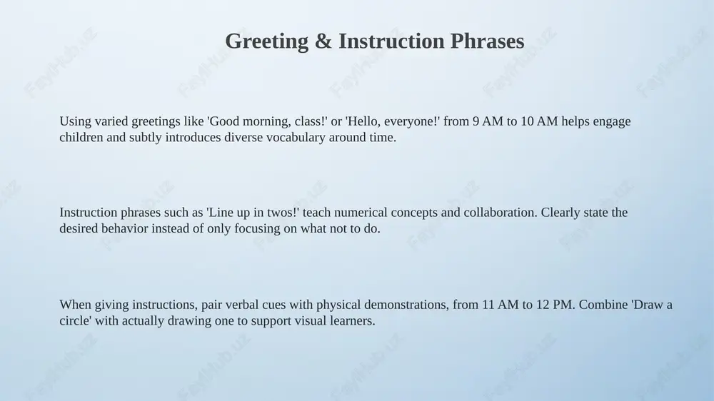 useful english phrases for preschool teachers - Page 3