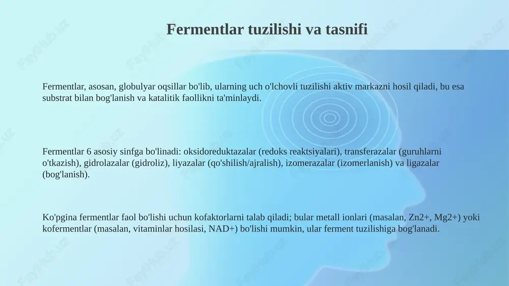fermentlar tuzilishi klassifikatsiyasi - Page 3