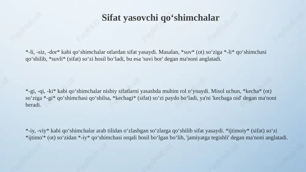 sifatlarning yasalishi - Page 3