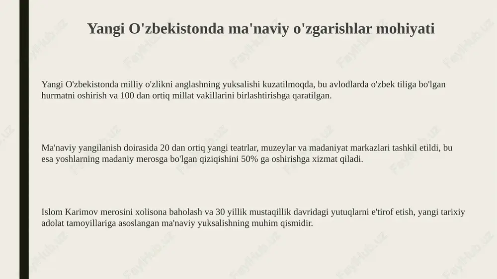 yangi o'zbekistonda ma'naviy o'zgarishlar - Page 3
