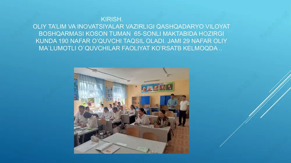 ta’lim-tarbiya ishlarining barcha sohalarida rahbarning yordamchisi ekan.o’ibdo o’z ishi uchun bevosita maktab rahbari oldida javobgardir. o’ibdo ish faoliyatini o’rganib oldim. dars tahlili uchun dars jarayonida o’qituvchi faoliyati bilan tanishdim. amaliyotning to’qizinchi kuni 14.04.2024 maktabda 2023-2024 o’quv yillida bank nazoratichi kasir yo’nalishining dars jarayoniga kirib ularni psixologogik o’rganib bordim. o’quvchilar bilan individual suhbat o’tkazdim. guruhiy bo’lib ,,maktabdagi kasblar’’ mavzusida mashg’ulot o’tdik. amaliyotni o’ninchi kuni 15.04.2024. bugungi amaliyot davomida ahloqiy munosabatlarni shakilantirish maqsadida ,,ota onalar namuna’’mavzusida bir qator suhbat tashkil qilindi.ota-onalarini maktabga 13-00 da taklif qilinib ota –onalar bilan yg’ilish o’tkazildi.ota-onalar uchun mavzuga doir video lavhalar tashkil qildik.bir nechta ota onalarni o’rnak qilib ko’rsatdik. ,,qush uyasida ko’rganini qiladi’’ iborasi singari farzandlarimiz bizdan namuna olishadi.farzandlarimizga to’g’ri tarbiya berishda biz ota-onalarning o’rni juda katta deb ota-onalar fikri mulohazalari tinglandi. amaliyotni o’n birinchi kuni 16.04.2024. amaliyotchi psixologi ko’magida guruhlar trening mashg’ulotlari o’tkazdik 1- kurslar o’quvchilari bilan o’zaro munosabatlarni boshqarish trening mashg’ulotlari mavzusida 2-kurs o’quvchilari bilan …