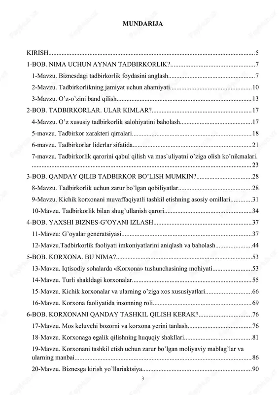 r va xizmatlar bilan to’ldiradigan, iqtisodiyotning tarkibiy negizini belgilab beradigan eng muhim sektor hisoblanadi, shuningdek, aholini ish bilan ta`minlashda, uning daromadlarini oshirishda eng asosiy omil va manba bo’lib xizmat qiladi. ikkinchidan, hozirgi sharoitda jahon va mintaqaviy bozorlarda raqobat keskinlashib borayotgani hammaga ayon. aynan kichik biznes o’zining harakatchanligi, kam sarmoya talab qilishi hisobidan ishlab chiqarishni yengilroq va tez modernizatsiya qilish, ishlab chiqarilayotgan mahsulot turlarini yangilash imkoniyatiga ega ekani va shu tariqa bozor kon`yunkturasining o’zgaruvchan talablariga yaxshi moslasha olishi bilan e`tiborlidir. uchinchidan, kichik biznes va xususiy tadbirkorlik o’sishi bilan mamlakat tayanchi va suyanchi bo’lgan mulkdorlar o’rta sinfini shakllantirish vazifasi bevosita hal etiladi. umuman aytganda, kichik biznes va xususiy tadbirkorlik bugungi kunda aholi bandligini ta`minlaydigan va uning asosiy daromad manbai bo’lgan muhim bug’in hisoblanmoqda. shu jihatdan, respublikamizning bozor iqtisodiyotiga o’tishi sharoitida iqtisodiyotning ijtimoiy yo’naltirilishini kuchaytirish, ishlab chiqarishni iste`molchilar talablari asosida amalga oshirish va tashkil etish hamda fuqarolarni tadbirkorlik bilan shug’ullanishlariga keng yo’l ochib …