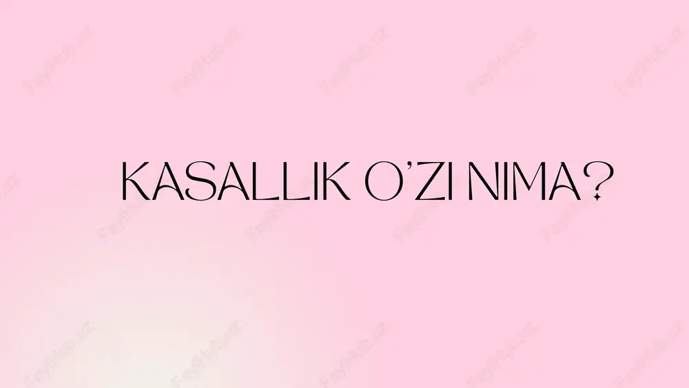 kassalliklarni oldini olish pptx - Page 3
