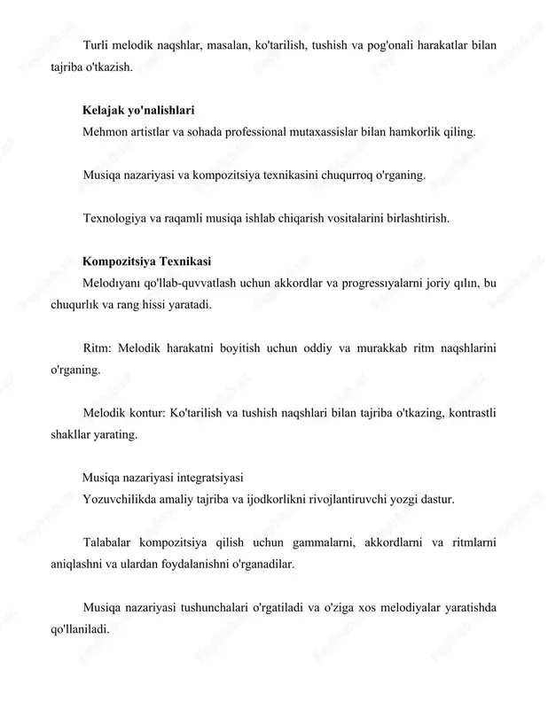 y obrazlardan iborat. musiqa insonning turli kayfiyatlari (masalan, koʻtarinkilik, shodlik, zavqlanish, mushohadalik, gʻamginlik, xavf-qoʻrquv va boshqalar) ni oʻzida mujassamlashtiradi. bundan tashqari, musiqa shaxsning irodaviy sifatlari (qatʼiyatlik, intiluvchanlik, oʻychanlik, vazminlik va boshqalar)ni, uning tabiati (mijozi)ni ham yorqin aks ettiradi. musiqaning ushbu ifodaviytasviriy imkoniyatlari yunon olimlari – pifagor, platon, aristotel va sharq mutafakkirlari – forobiy, ibn sino, jomiy, alisher navoiy, bobur, kavkabiy, tasavvuf arboblari – imom gʻazzoliy, kalobodiy buxoriy va boshqa tomonidan yuqori baholangan, sharh va ilmiy tadqiq qilingan. musiqaning odam ongi va hissiyotiga taʼsir etishning ajoyib kuchi uning ruhiy jarayonlarga hamohang boʻlgan protsessual – muayyan jarayonli tabiati bilan bogʻliqdir. musiqa asarlari mazmunida musiqali obrazlarning oʻzaro munosabatlari (taqqoslanish, toʻqnashuv, rivojlanish kabi) jarayonida shakllanadi. mazkur jarayonning xususiyatlariga koʻra musiqa mazmuni ham turli – epik, dramatik, lirik belgilarga ega boʻlishi mumkin. bulardan insonning ichki dunyosi, ruhiy holatlarini ifodalashga moyil boʻlgan lirika musiqaning „botiniy“ tabiatiga ancha yaqindir. musiqaning mazmuni – shaxsiy, milliy va umumbashariy badiiy …