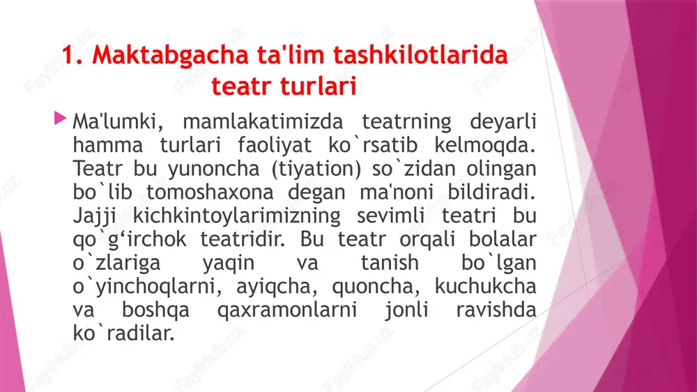 maktabgacha ta'lim tashkilotlari data teatrlari - Page 3
