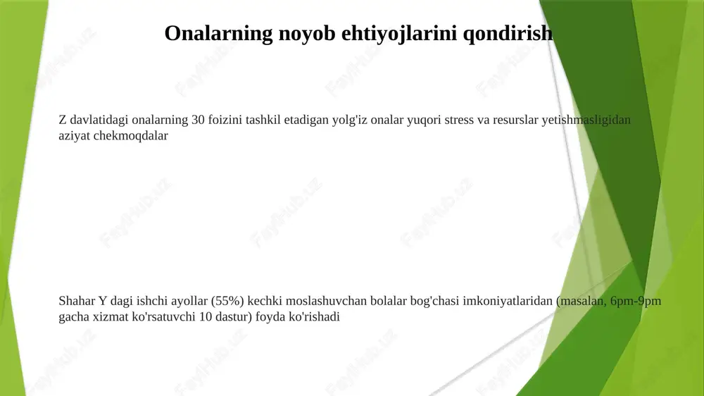 lar (masalan, mavsumiy hunarmandchilik, pikniklar, mahalliy hayvonlarni boshpana qilishga ko'ngilli bo'lish) orqali xotira yaratishga ustuvorlik berish ijobiy oilaviy voqealarni shakllantiradi onalar klublarini (masalan, "ona kechasi", "ota-ona kuch manbai") 10-15 a'zodan tashkil etish tengdoshlararo qo'llab-quvvatlash, axborot almashinuvi (bolalar bog'chasi, maktab resurslari)ni ta'minlaydi va yolg'izlik tuyg'usini 30% ga kamaytiradi oyiga 2-3 mahalliy bog'larda/jamiyat markazlarida (masalan, markaziy bog', ymca) kechki tadbirlar (masalan, umumiy ovqat, vino va rasm kechalari) tashkil qilish ona-bola munosabatlarini mustahkamlaydi va ota-onalarning stress darajasini 15-20% ga kamaytiradi, tadqiqotlar shuni ko'rsatadi. ko'ngil ochish va dam olish strategik rejalashtirish (masalan, doodle, eventbrite kabi onlayn jadval tuzish vositalaridan foydalanish) samarali tashkilotni ta'minlaydi, ishtirokni maksimal darajada oshiradi (o'rtacha 70-80% tashrif buyuruvchilar) tuzilgan tadbirlar (yoga, 60-90 daqiqali mashg'ulotlar, kulolchilik darslari, 2 soatlik master-klasslar) jismoniy va ruhiy salomatlikni yaxshilaydi. kayfiyatning yaxshilanishi (kayfiyat shkalalari orqali o'lchanadi, o'rtacha 15-25% oshishi) va xavotirning kamayishi (tadqiqotlar 10-15% kamayishini ko'rsatadi) oilaviy munosabatlarga ijobiy ta'sir qiladi yangi qiziqishlar va sevimli mashg'ulotlarni kashf …