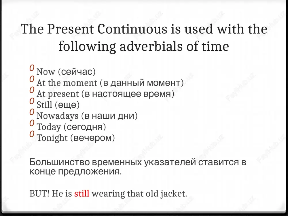the present continuous tense - Page 3