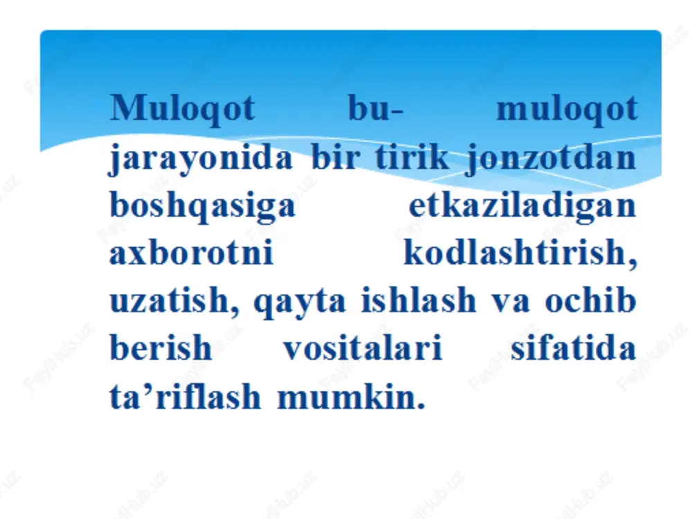 amlarga oid bilimlarini hamda o'zgalarga munosabatini o‘zgartira olmasligini bildiradi. altruizm hech qanday mafaatni kutmagan holda boshqalarga yordam berish. (uning asosida hech qanday mafaat kutmasligi turadi) altruizm motivini tushuntirishda 2 xil nazariya mavjud. biologik nuqtayi nazar sotsiologik nuqtayi nazar sotsiologik altruizm manfaat kutgan beg’azar niqobli egoizm o’zaro ijt almashinuv empatiya ijtimoiy normativ odamlar muloqot jarayonida so‘zlardan tashqari turli xil harakatlardan, qiliqlardan, holatlardan, kulgu, ohanglar va boshqalardan ham foydalanadilar. qiliqlar, mimika, ohanglar, to‘xtashlar (pauza), hissiy holatlar, kulgu, yig‘i, ko‘z qarashlar, yuz ifodalari va boshqalar o‘zaro muloqotning nutqsiz vositalari bo‘lib, ular muloqot jarayonini yanada kuchaytirib, uni to‘ldiradi, ba’zan esa nutqli muloqotning o‘rnini bosadi. demak, bir birini idrok qilish va muloqotda tushunish mexanizmlari bular: o'zini namoyish qilish! o'zini namoyish qilish, ko'rsatish, maftun qilish istagi ma'nosini anglatadi (ijobiy imo-ishora xisoblanadi). bosh barmoqlarni namoyish qilish! o'ziga ishonganligini ko'rsatish; mustaqilligini namoyish qilish; qarama-qarshi jins vakillarini jalb qilish (ayniqsa yigitlarda); ko'ngil ovlamoq; kaftlarning yo'nalganligi! kaftlar tepaga yo'naltirilsa –tahdid …