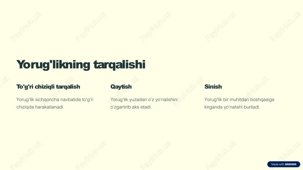 optika. yorug'lik xossalari. ko'zning optik sistemasi - Page 3