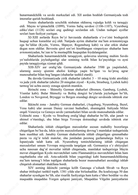 ning tarafdorlaridan bo’lgan shimoliy italiyalik monax) grigoriy vii nomi bilan papa qilib saylandi. papa lavozimiga o’tirgach u o’z dasturini hayotga tadbiq eta boshladi, bir qancha nemis yepiskoplarini o’z lavozimidan ozod qildi. saksoniya qo’zg’olonini bostirgandan so’ng genrix papa grigoriy vii qarshiligini sindirish maqsadida 1076 yilda nemis oliy dindorlarining varmasdagi kengashida u grigoriy vii ni haqoratlab, obro’sini yerga to’kdi. bunga javoban papa genrix iv cherkovdan va qirollik martabasidan mahrum qilib, qirolga qaram bo’lganlarni o’z hukmdorgi qasamyod qilishdan ozod qildi. papaning bu harakati germaniyada darhol aks sado berib, dunyoviy va diniy feodallarning separatistik harakatlari boshlanib ketdi. genrix iv papa grigoriy vii oldida taslim bo’ldi 1077 yilda papa huzuriga borish uchun italiyaga yo’l oldi va kakossa qal’asida papa bilan uchrashdi. muarrixlarning xabar berishicha qirol qayer oldida 3 kechayu 3 kunduz sarpoygang va och turgan. shundan so’ng papa uni huzuriga kiritgan. qirol papaga taslimligi belgisi sifatida tiz cho’kib kechirish so’ragan. lekin german imperatoriva papalik o’rtasidagi …