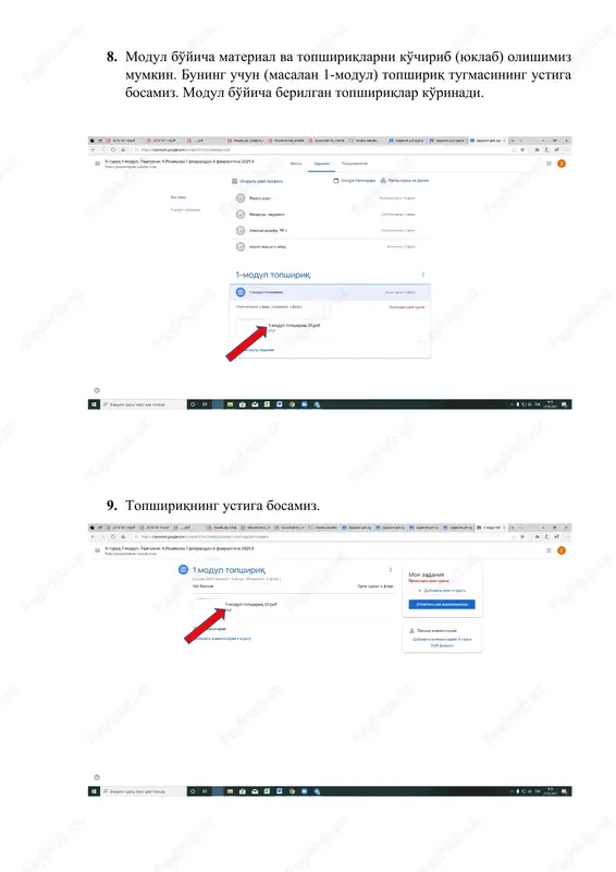 “google classroom”dan foydalanish yo'riqnomasi - Page 3